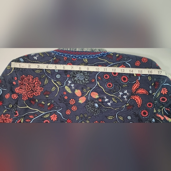 Loft womens floral & fringe cropped jacket - Picture 10 of 12